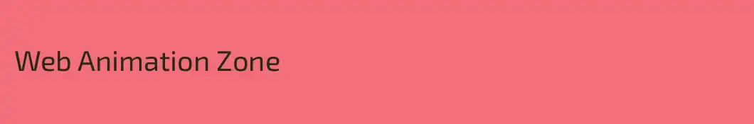 Web Animation Zone